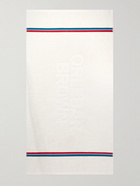 Orlebar Brown - Seymour Logo-Jacquard Striped Cotton-Terry Towel