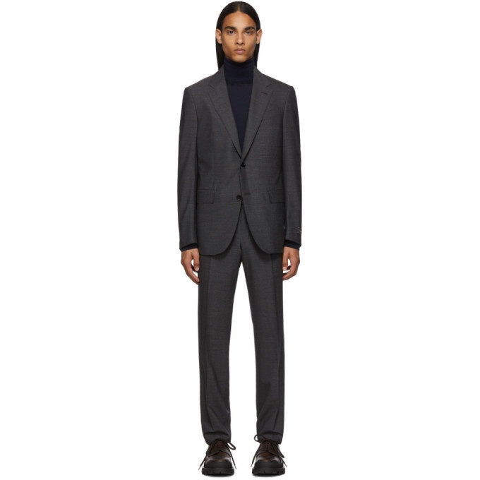 Photo: Ermenegildo Zegna Grey Wool Milano Easy Suit