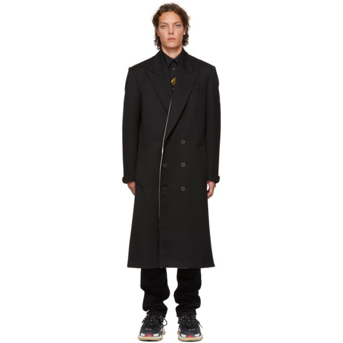 Givenchy Black Double-Breasted Coat Givenchy