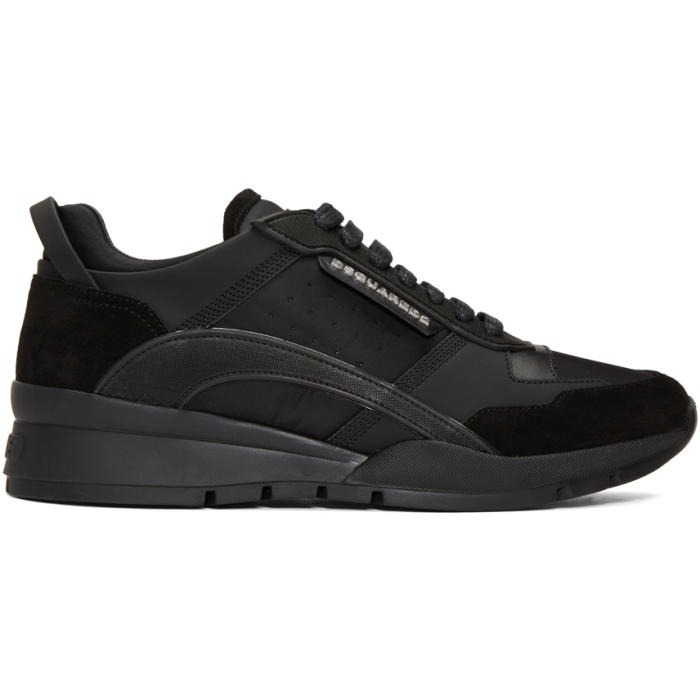 Photo: Dsquared2 Black Panelled Sneakers