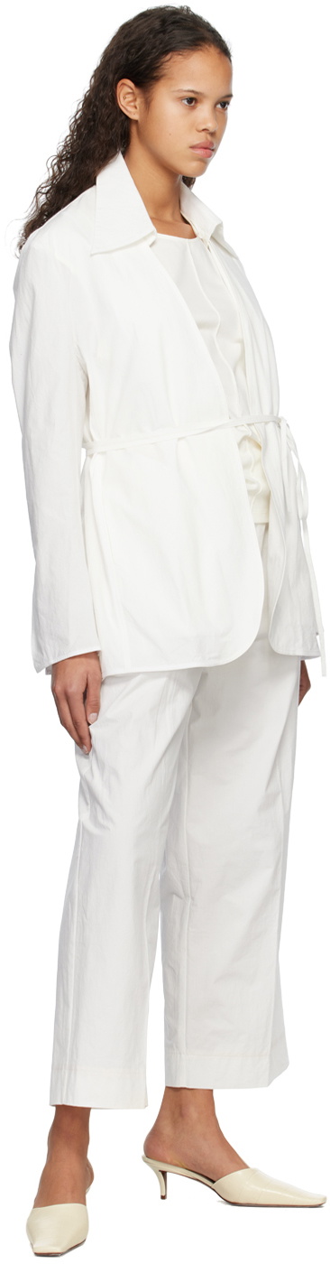 Subtle Le Nguyen White Scoop Neck Tank Top