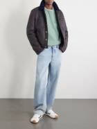 LOEWE - Logo-Embroidered Printed Cotton-Jersey Sweatshirt - Green