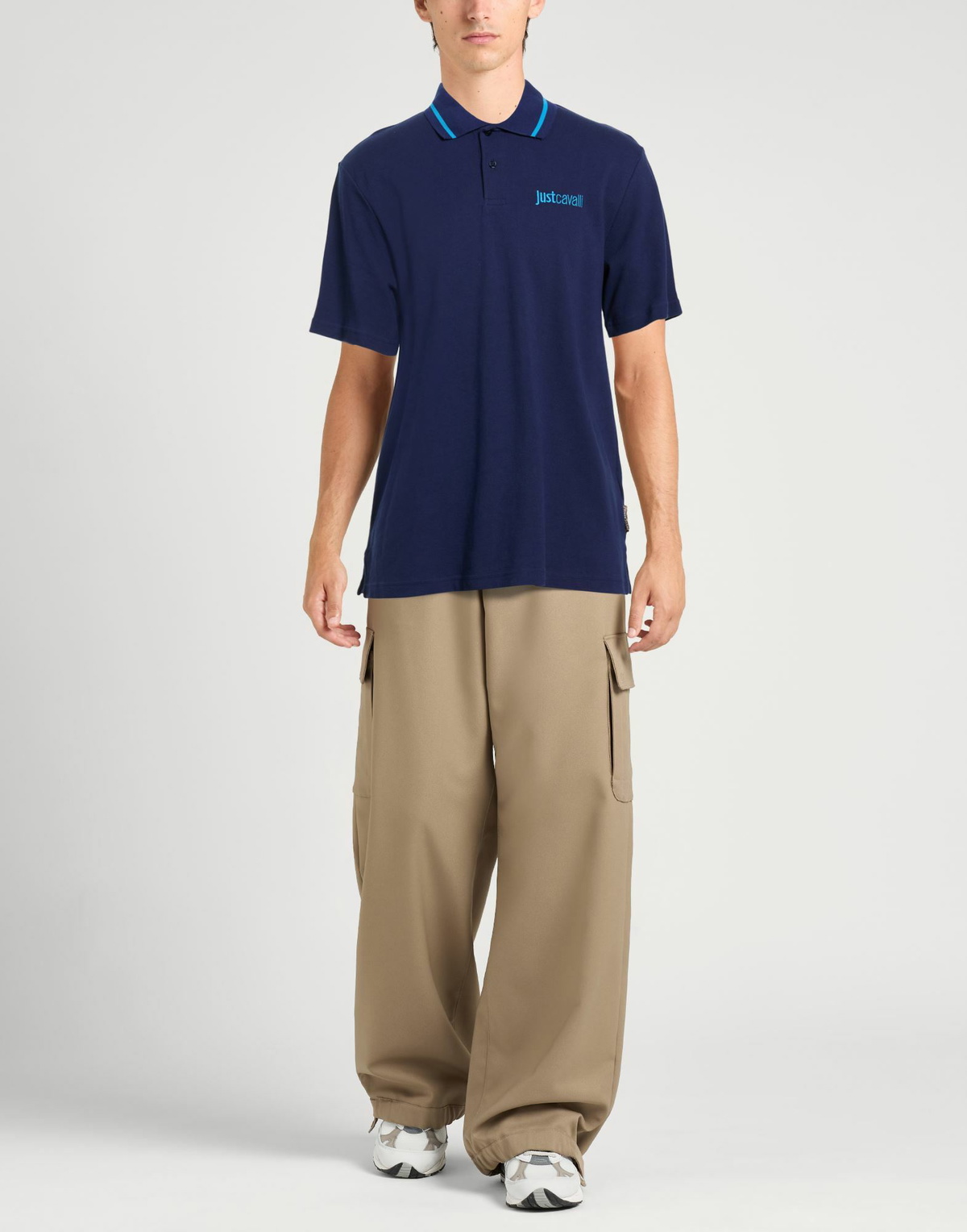 Just Cavalli Mens Polo shirt in Blue
