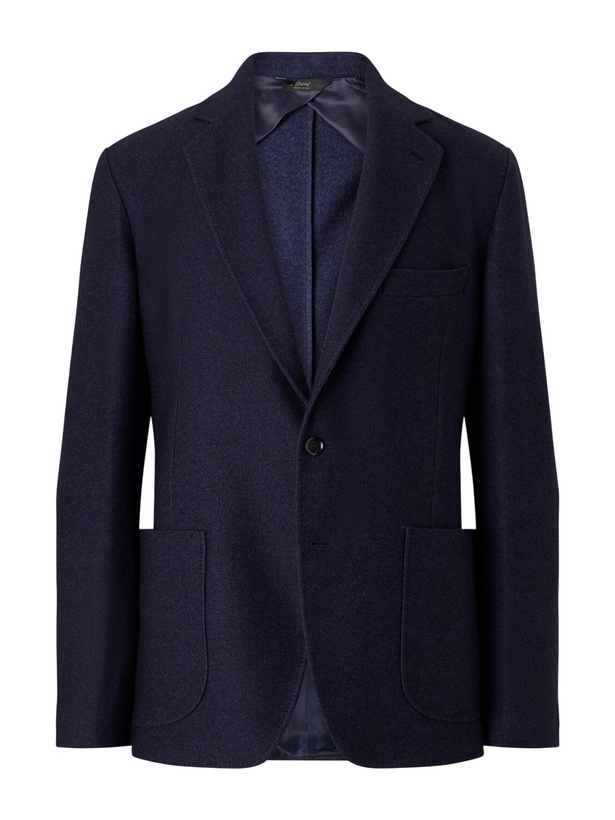 Photo: Brioni - Cashmere and Silk-Blend Blazer - Blue