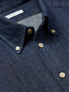 Boglioli - Button-Down Collar Cotton-Chambray Shirt - Blue