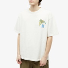 Rhude Men's Moonlight Tropics Logo T-Shirt in Vtg White