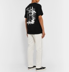 Stüssy - Slim-Fit Printed Cotton-Jersey T-Shirt - Black