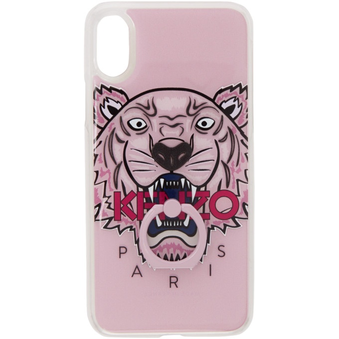Photo: Kenzo Pink 3D Tiger iPhone X Case