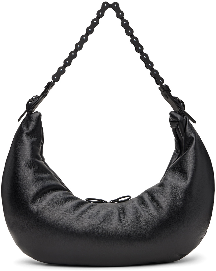 INNERRAUMブラック Object M03 Half Moon バッグ