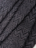 Missoni - Striped Crochet-Knit Wool And Silk-Blend Tie - Black