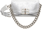 Balenciaga Silver BB Soft Small Flap Bag