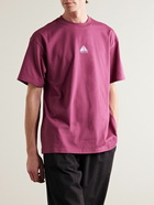 Nike - ACG Logo-Embroidered Recycled-Jersey T-Shirt - Pink