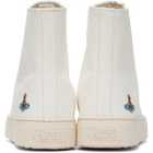 Vivienne Westwood White High Top Plimsoll Sneakers
