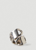 Gourmette Ring in Silver