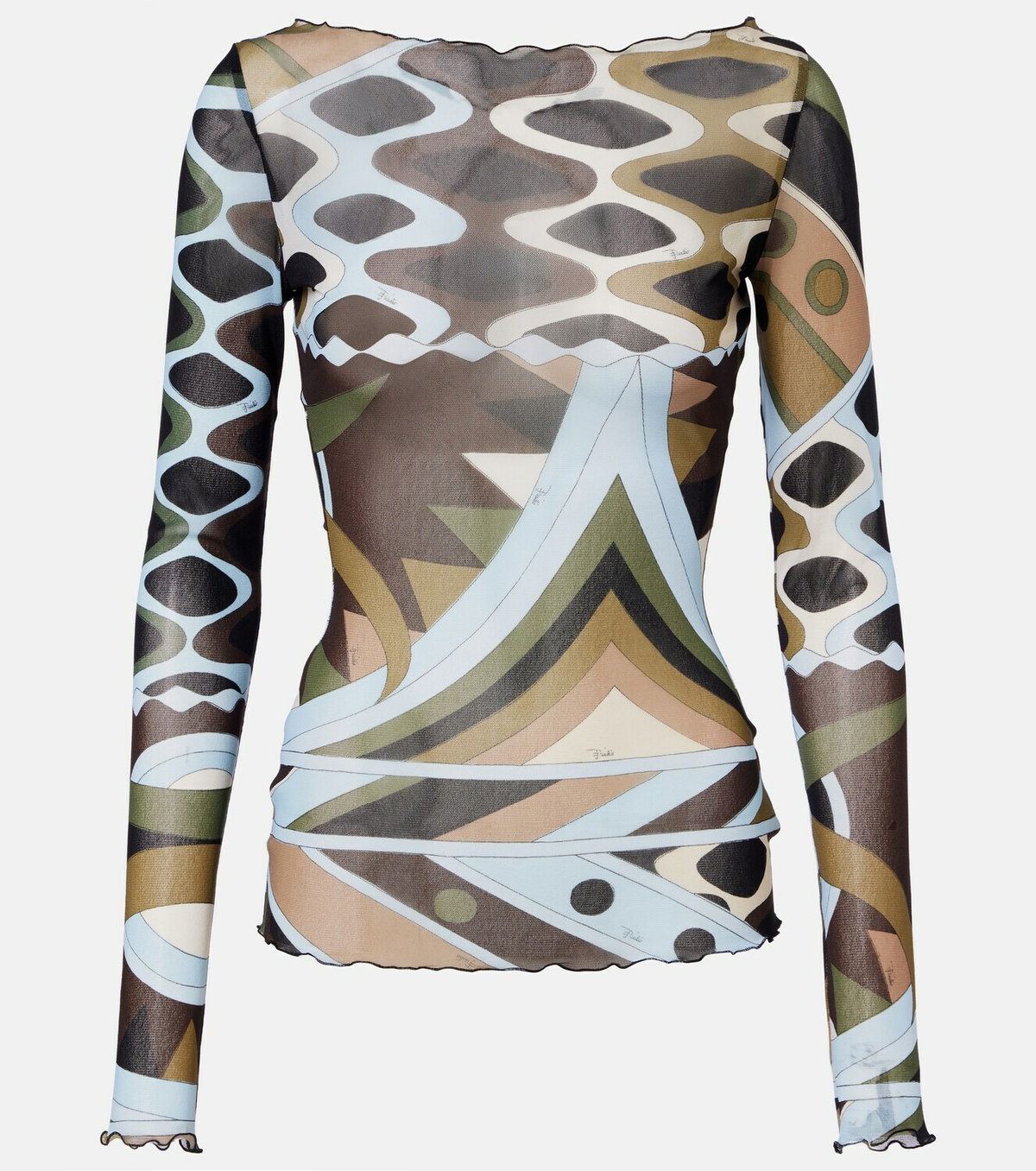 Pucci Vivara sheer tulle top