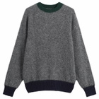 Howlin by Morrison Men's Howlin' Captain Harry Contrast Trim Jumper in Oxford