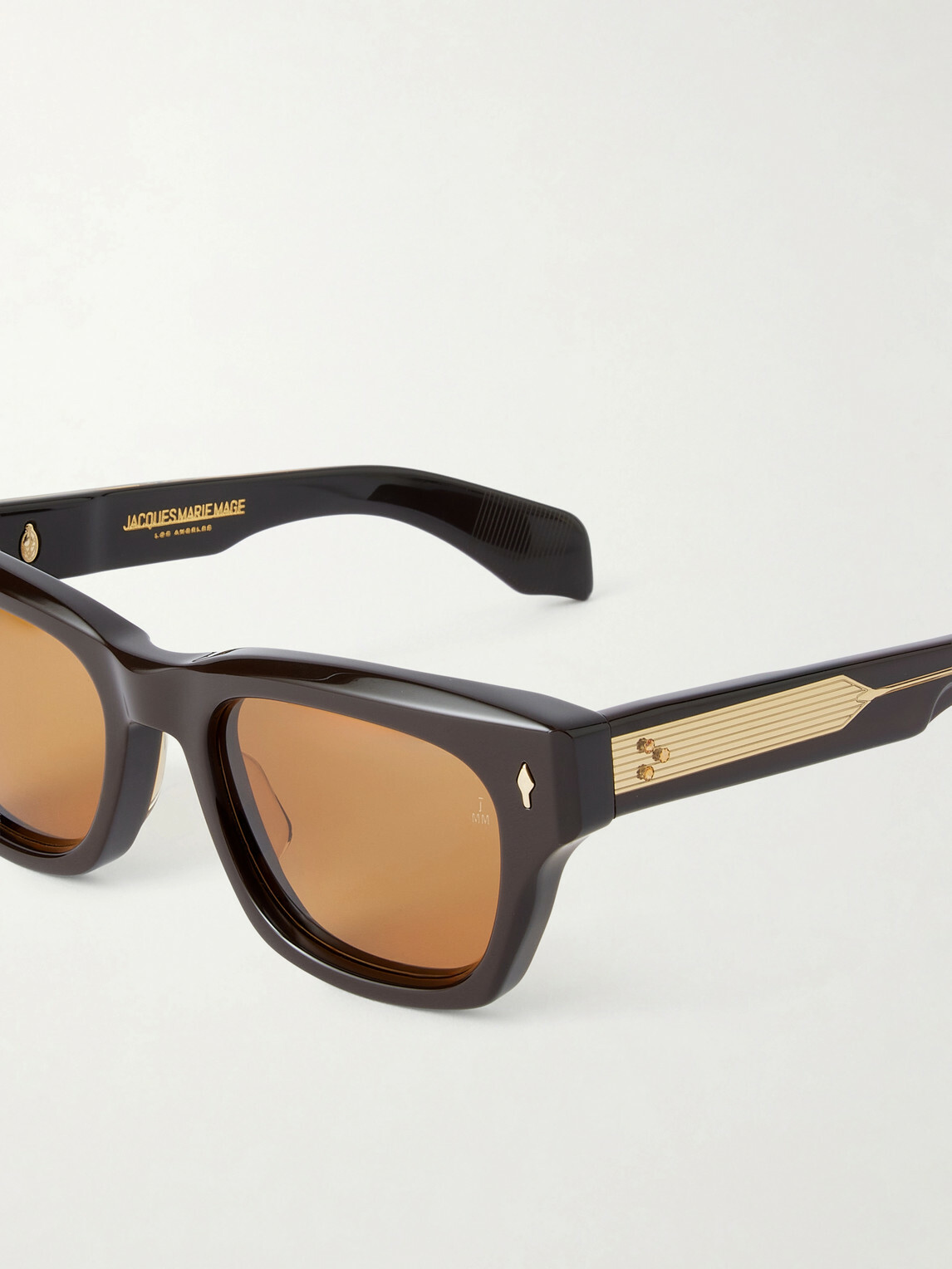 Jacques Marie Mage - Dealan 53 Square-Frame Acetate Sunglasses - Brown