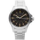 Timex Field Post 41 Solar Watch in Silver/Black