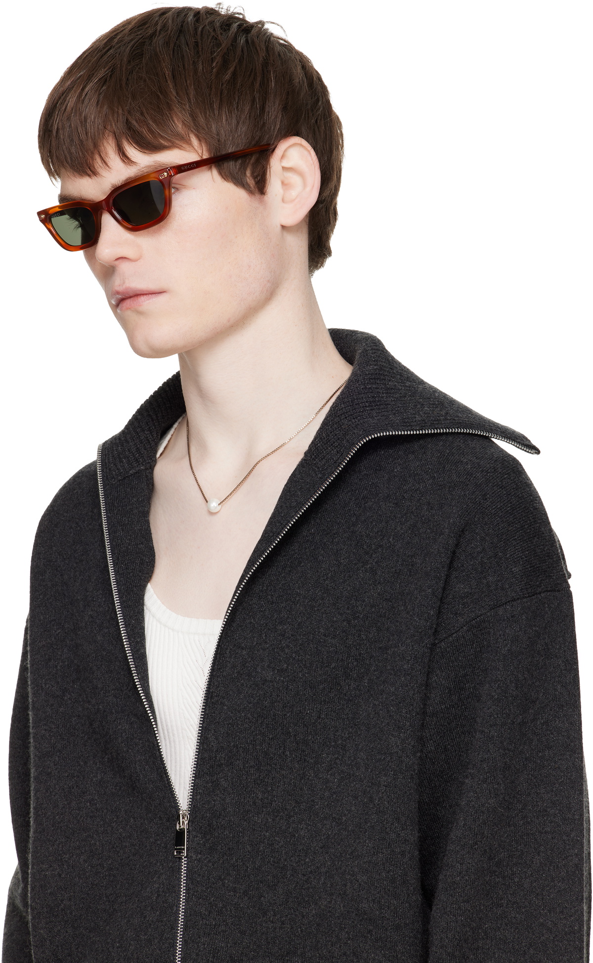 Gucci Brown Cat Eye Frame Sunglasses
