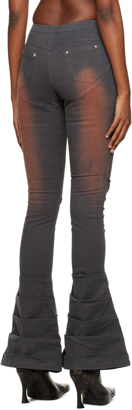 DIDU Gray Washed Denim Trousers