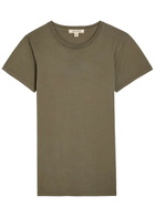 Nili Lotan Lana Crew-neck Cotton T-shirt Grey