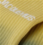 JACQUEMUS - Tie-Dyed Logo-Jacquard Cotton-Blend Socks - Multi