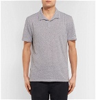 Onia - Shaun Slim-Fit Striped Slub Linen-Blend Polo Shirt - Men - Gray