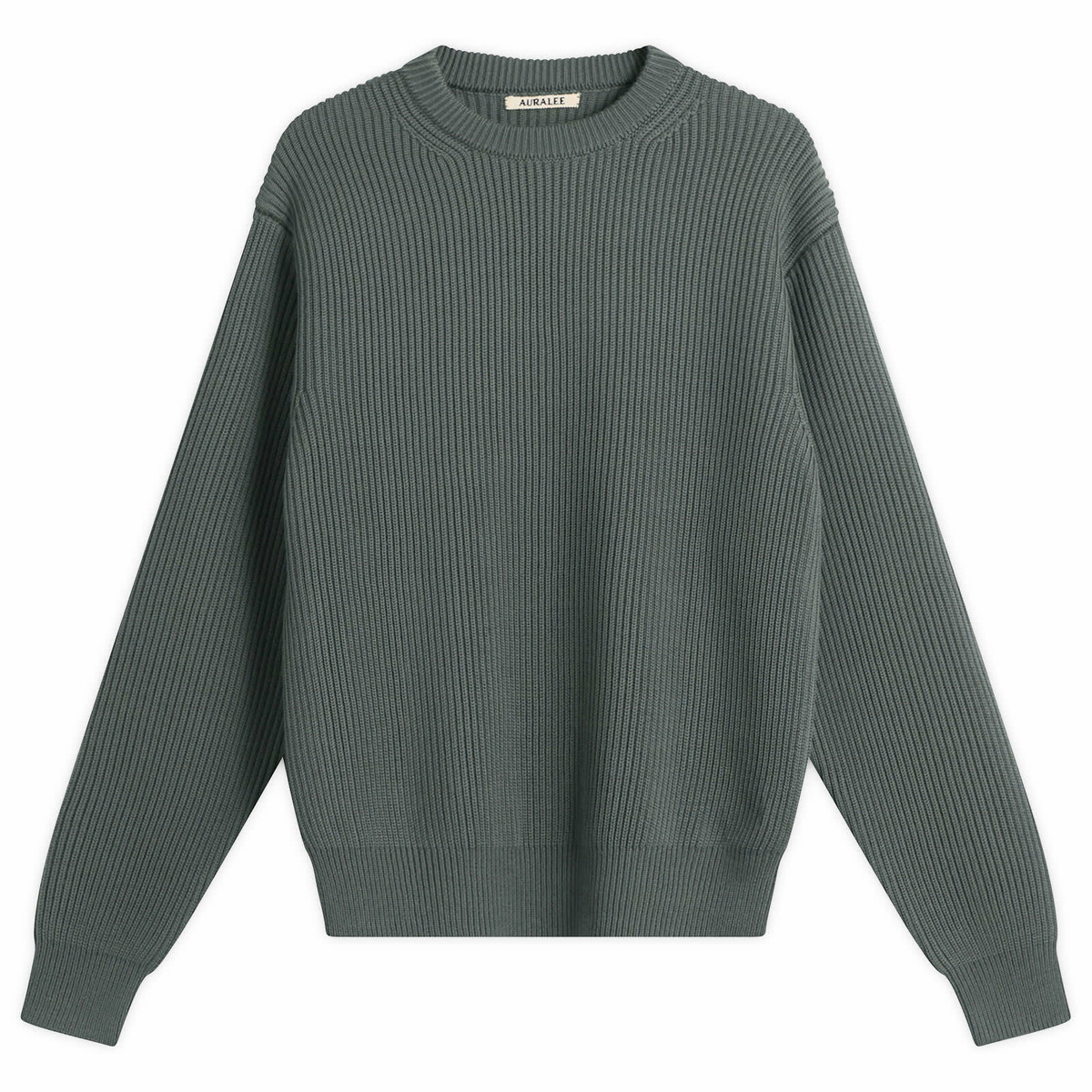 トップス AURALEE PRODUCT DYED WOOL KNIT V-NECK AURALEE Navy Product Dyed Wool Knit V-Neck Sweater Auralee