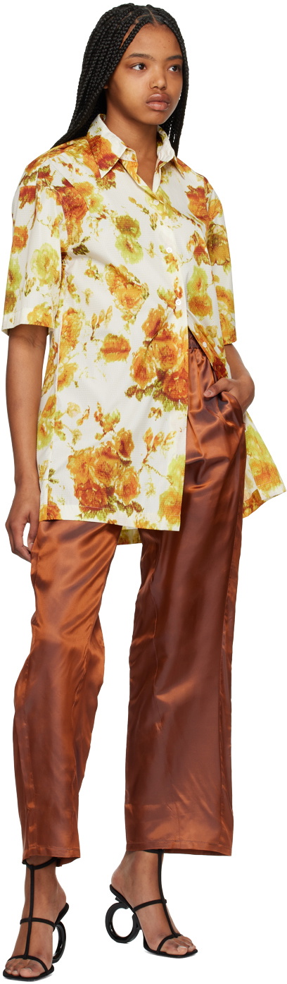 Bianca Saunders Orange Drawstring Lounge Pants