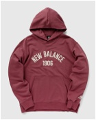 New Balance Essentials Varsity Fleece Hoodie Red - Mens - Hoodies
