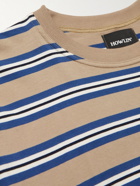 Howlin' - Between Two Worlds Striped Cotton-Jersey T-Shirt - Brown