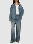 MARC JACOBS Crystal Oversize Denim Jeans