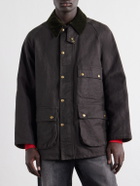 A.PRESSE - Corduroy-Trimmed Cotton-Blend Jacket - Green