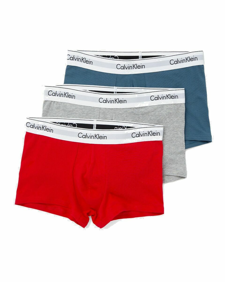 Photo: Calvin Klein Underwear Modern Cotton Stretch Trunk 3 Pack Multi - Mens - Boxers & Briefs