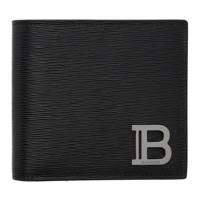Photo: Balmain Black Monogram Bifold Wallet