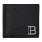 Balmain Black Monogram Bifold Wallet