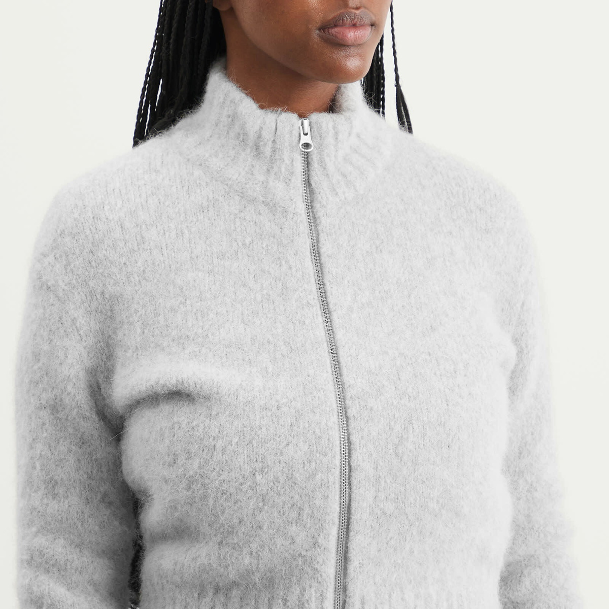 Samsøe Samsøe Women's Sajeanne Cardigan in Light Grey Melange