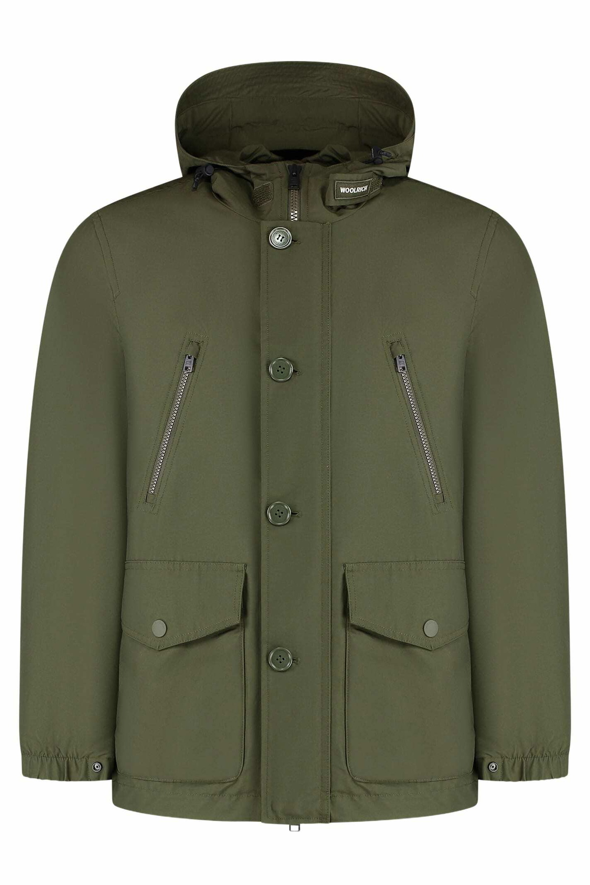 【送料&関税込】Woolrich Army Green Cotton Down Jacket Woolrich Men's Lightweight Microfibre Down Jacket - Melton