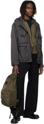 C.P. Company Gray Panama-R Mixed Goggle Jacket