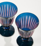 L'Objet Prism set of 4 wine glasses