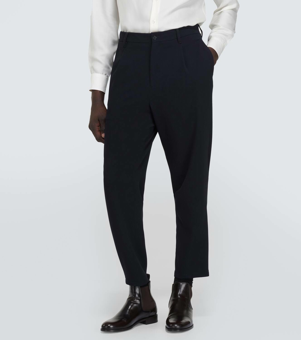 Giorgio Armani Virgin wool straight pants