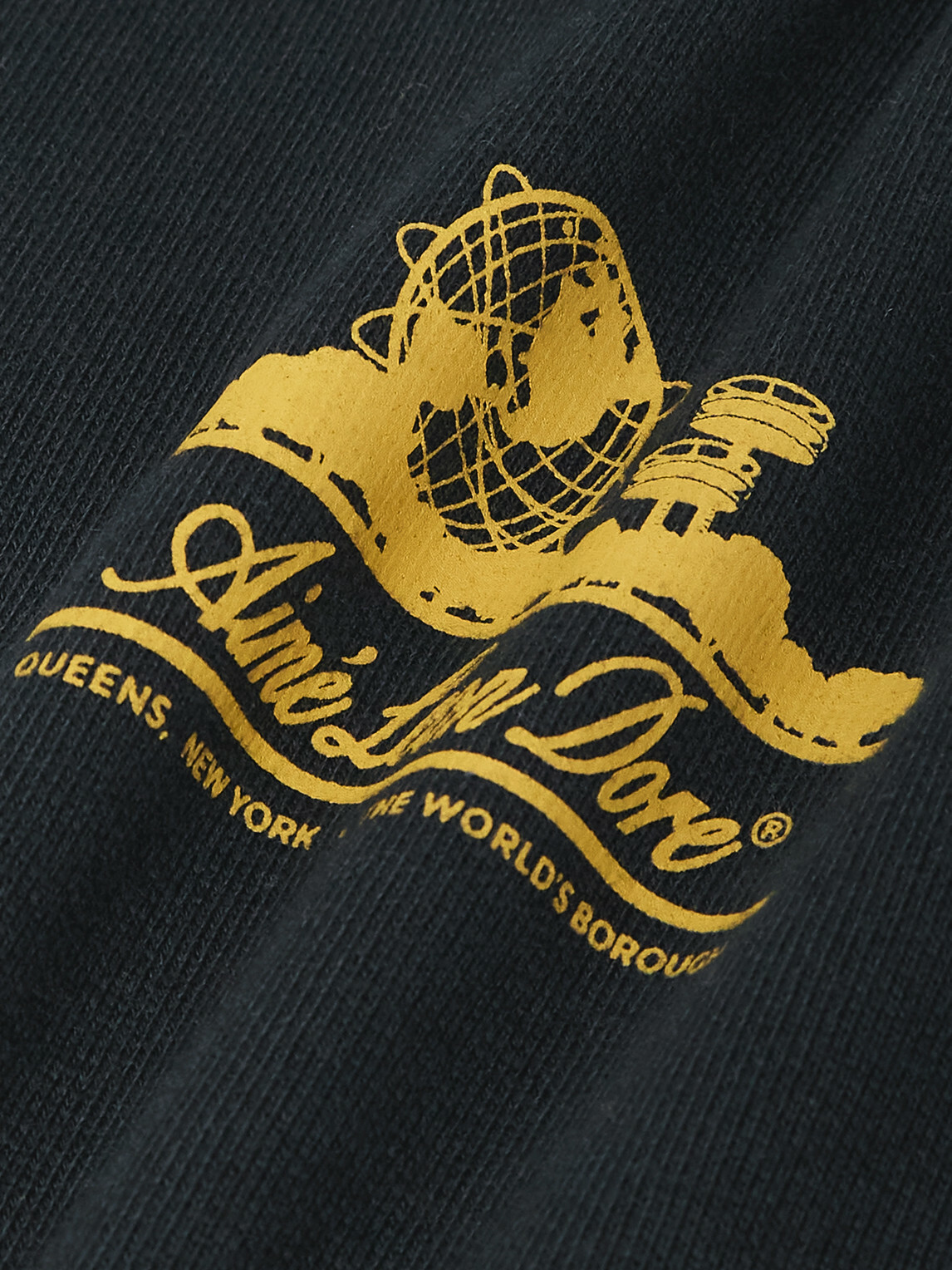 Aimé Leon Dore - Unisphere Logo-Print Cotton-Jersey Hoodie - Black