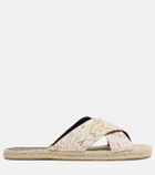 Missoni Harlow lamé espadrille sandals