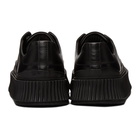 Jil Sander Black Leather Platform Sneakers