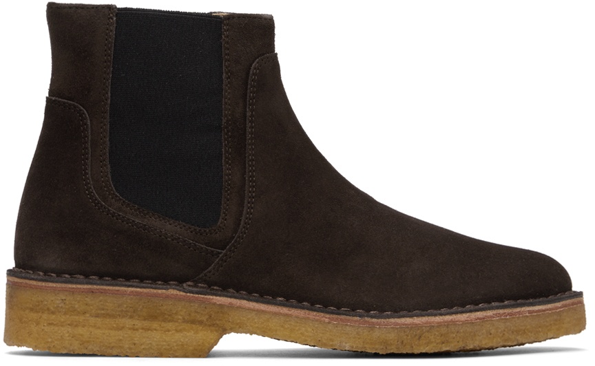 Photo: A.P.C. Brown Theodore Chelsea Boots