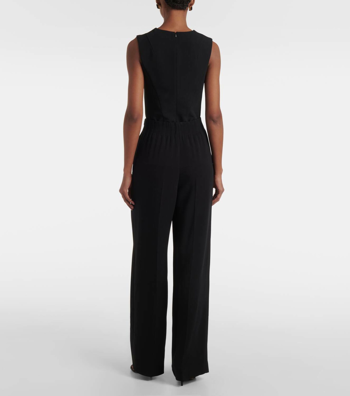 Fforme Maud high-rise silk cady wide-leg pants