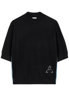 AN-Y1 Naples Funnel-neck Cashmere Jumper Black