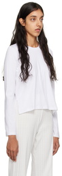 LESET White Maya Long Sleeve T-Shirt
