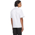 Neil Barrett White Front Pocket Stripe Shirt