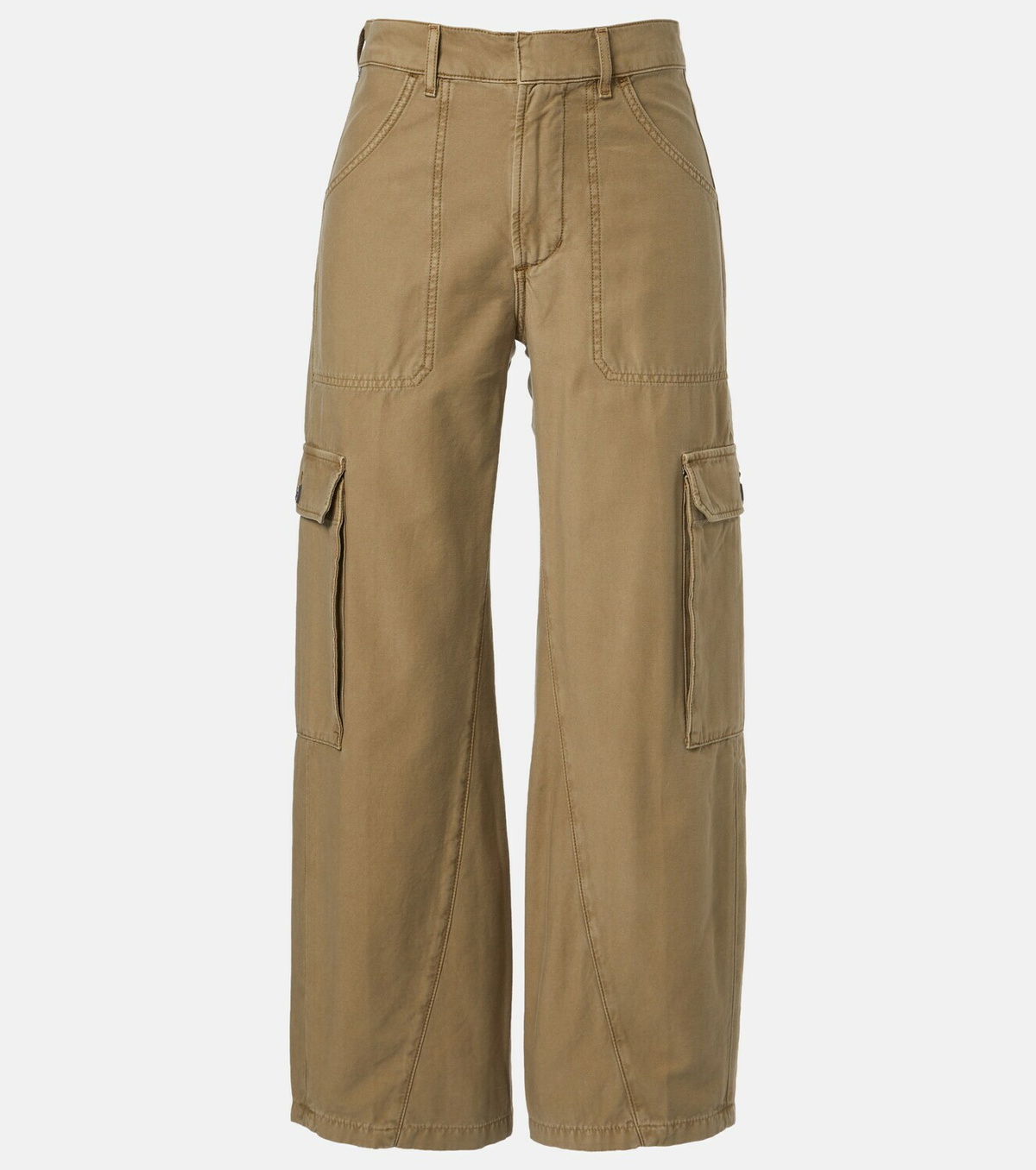 Citizens of Humanity Thassos cropped cotton twill cargo pants